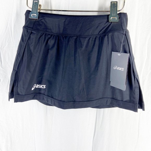 Asics Womens Black Attacker Tennis Skort Size XS